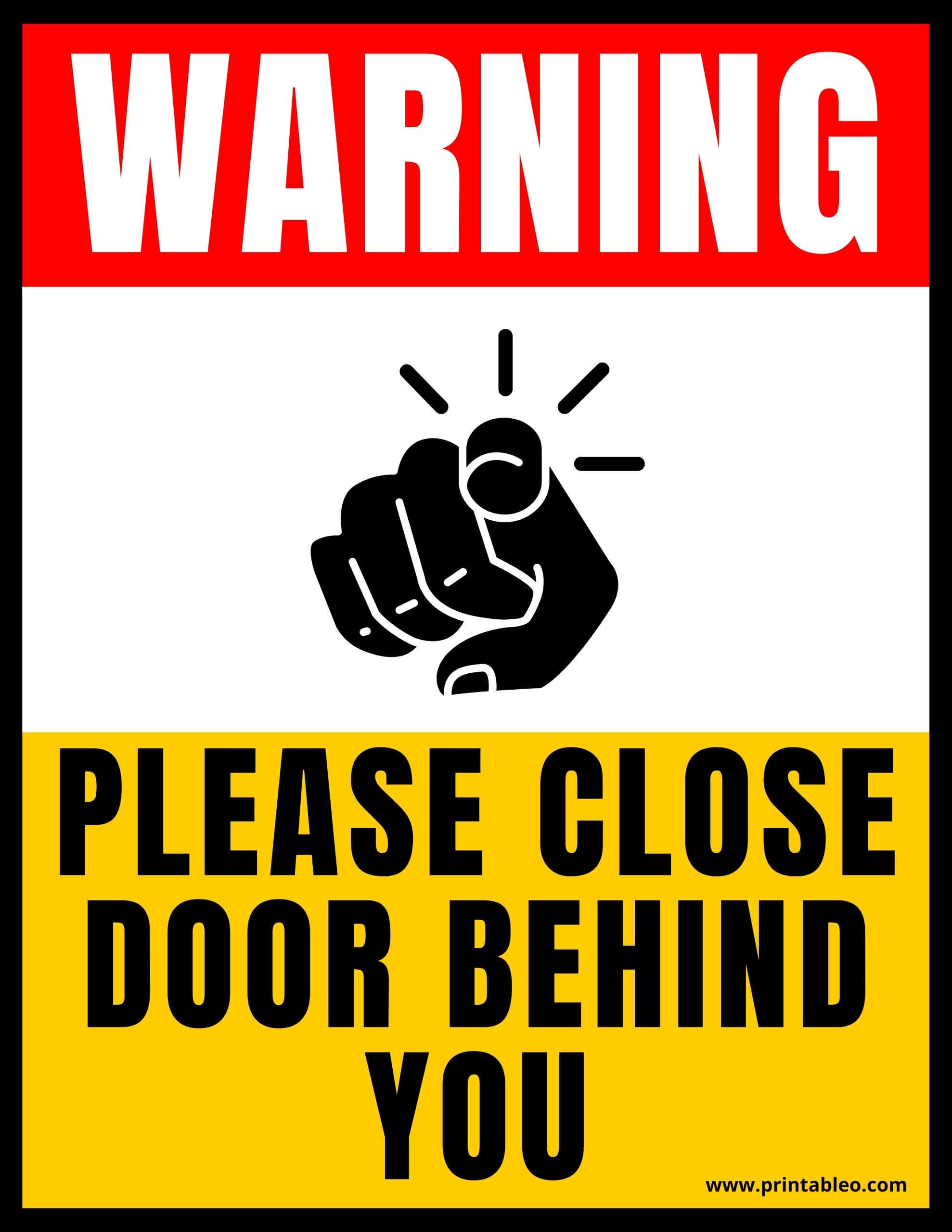 50+ Printable Please Close Door Sign - Printableo.Com