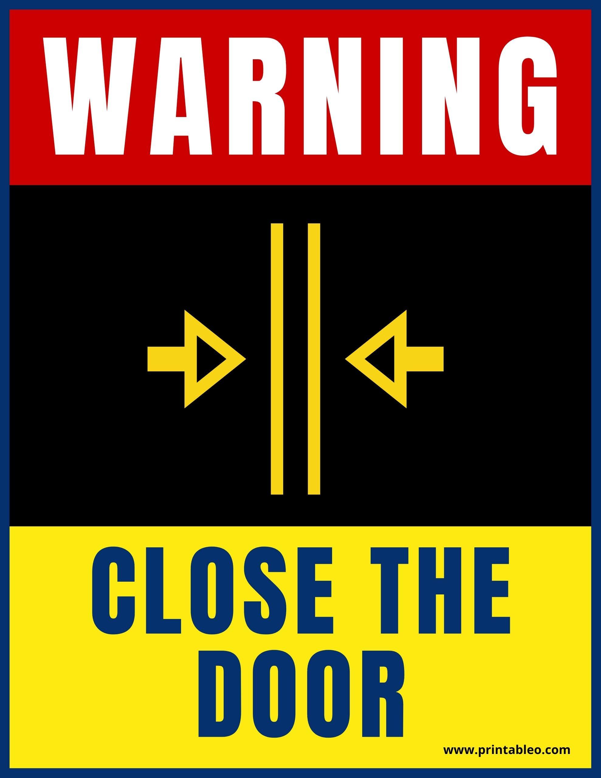 50+ Printable Please Close Door Sign