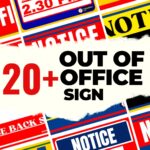 20+ Out of Office Sign