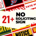 21+ No Soliciting Sign