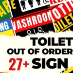 Toilet Out Of Order Signs