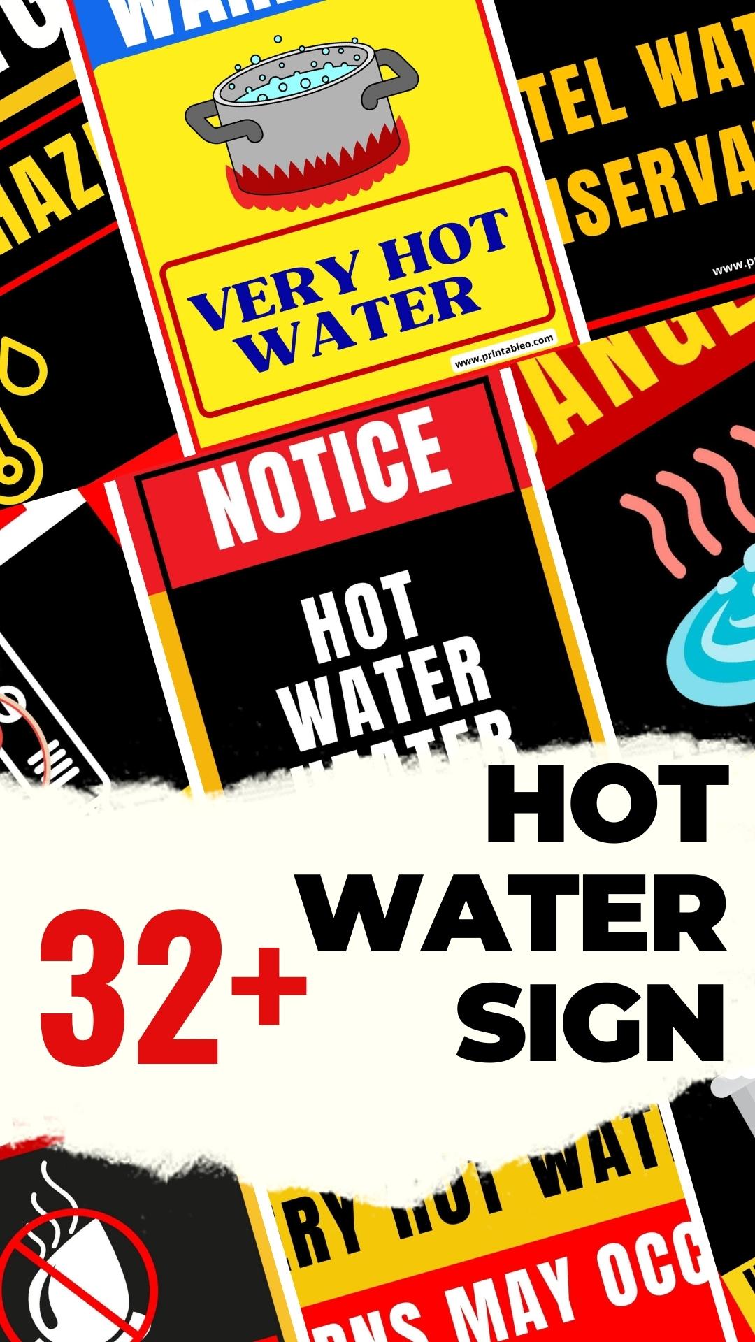 Hot Water Signs