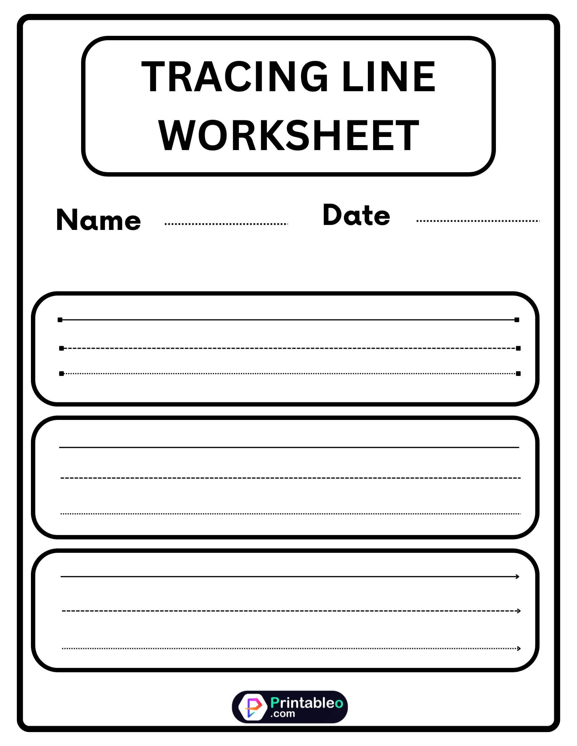 20+ Tracing Line Worksheet Download FREE Printable PDFs