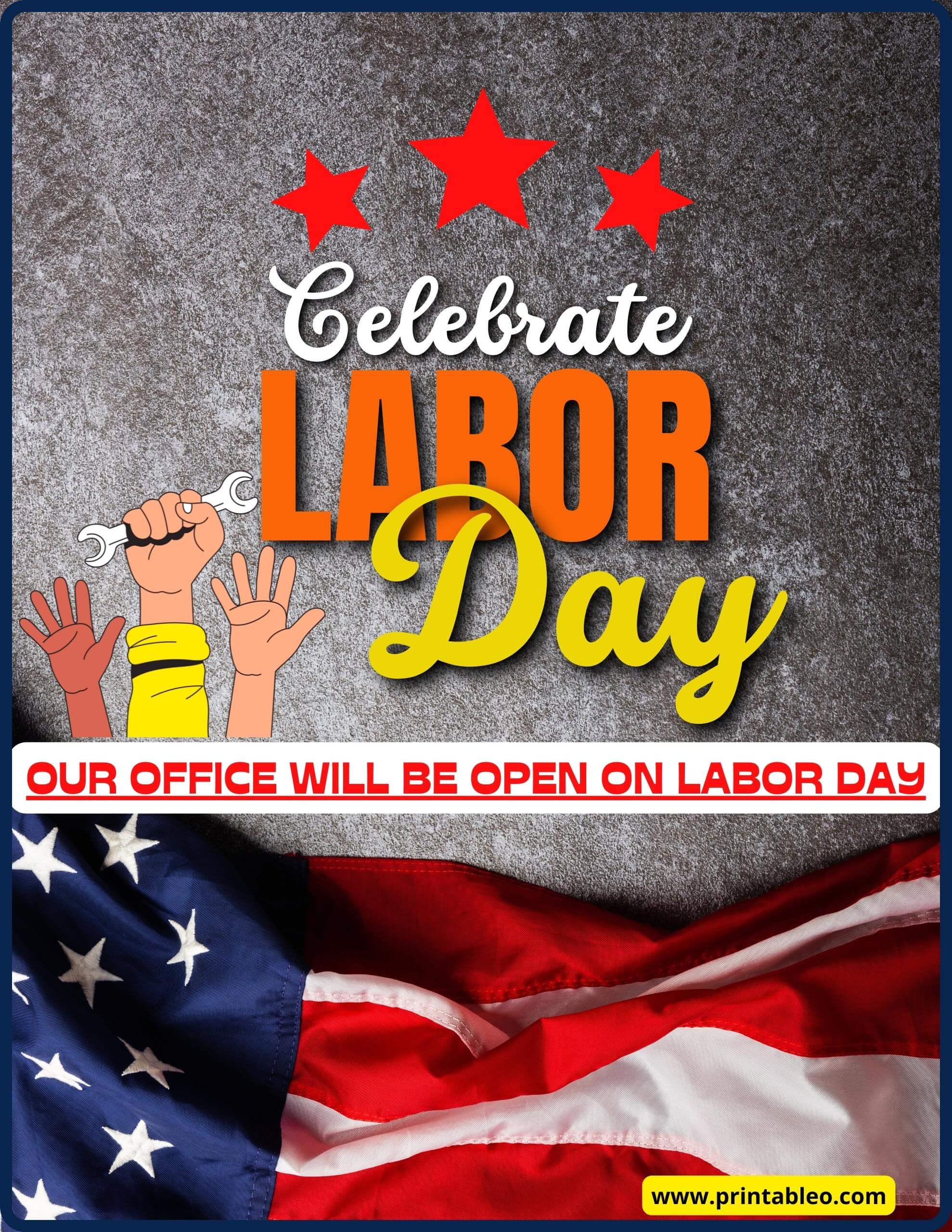 20+Printable Labor Day Signs Open, Closed, Celebration Sign