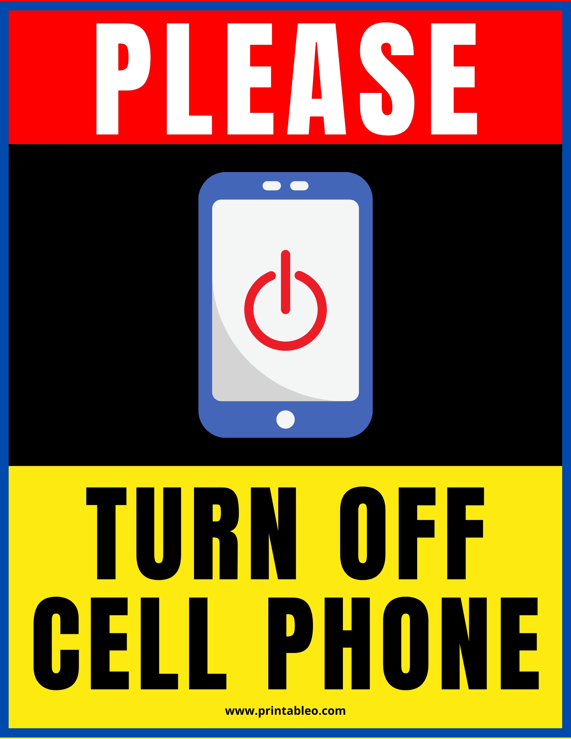 45+ Printable No Cell Phone Signs | Download Free PDFs