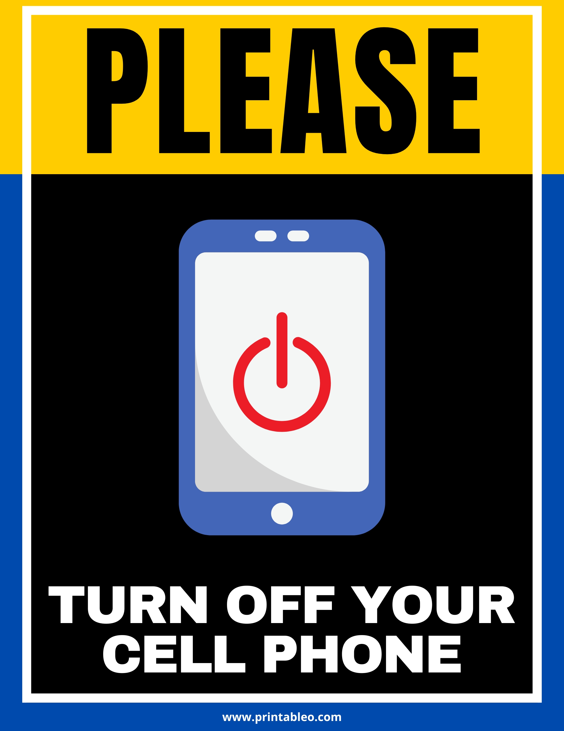 45+ Printable No Cell Phone Signs | Download Free PDFs