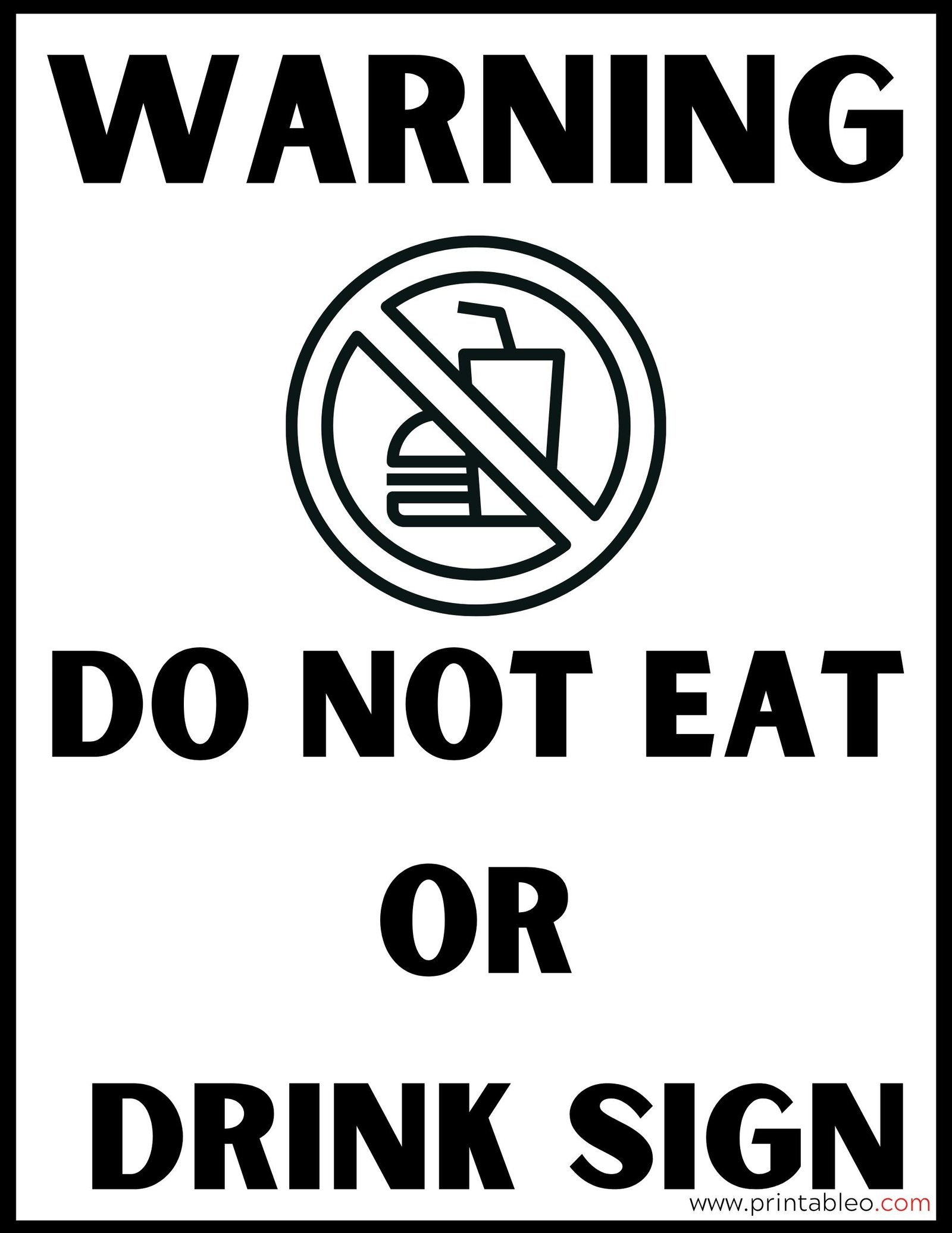 37 No Food Or Drink Sign Printable PDFs Printableo Com 37 No Food Or Drink Sign Printable PDFs Printableo Com