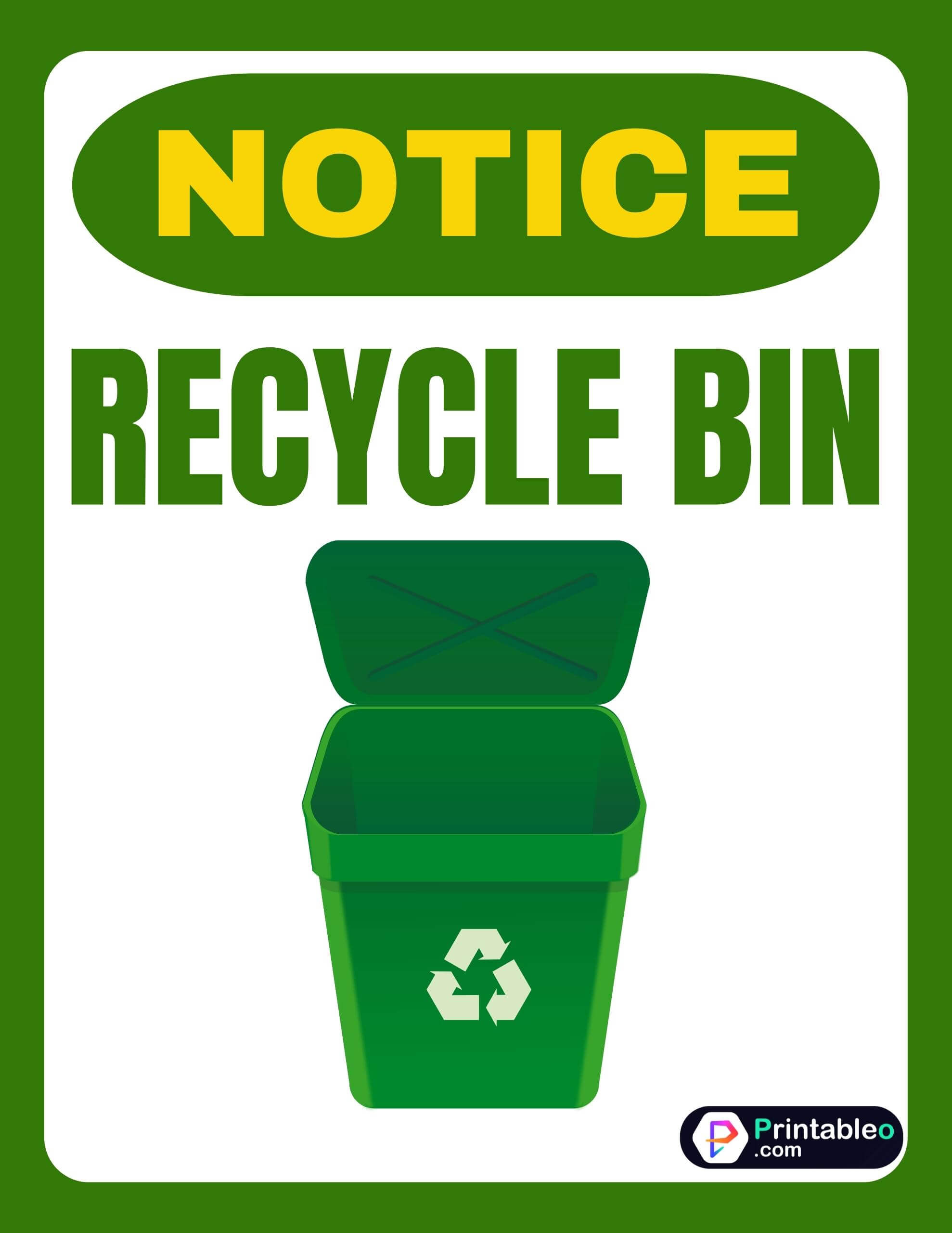 33+ Printable Recycle Signs - Printableo.Com