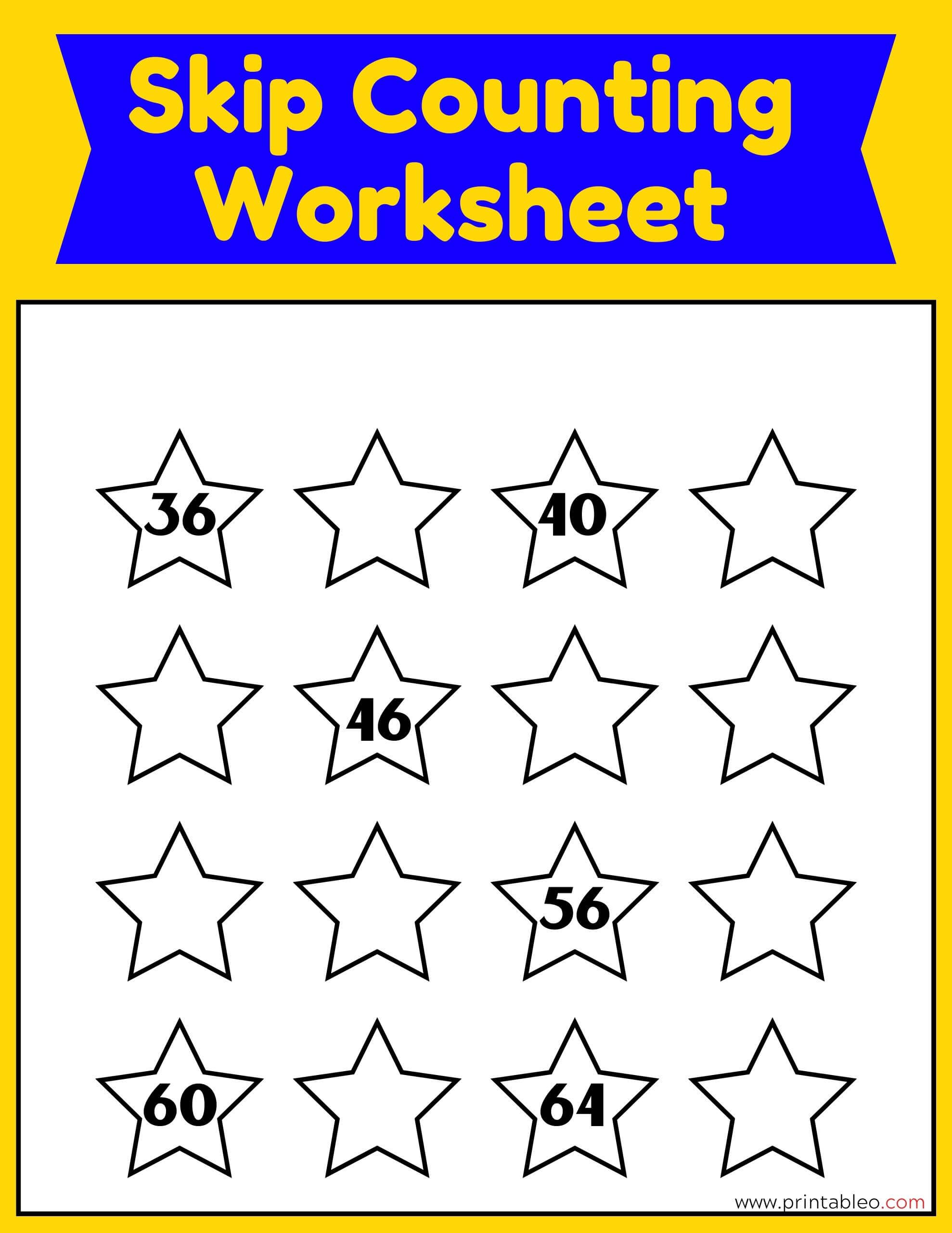 40+ Skip Counting Worksheets (Download FREE Printable PDFs)