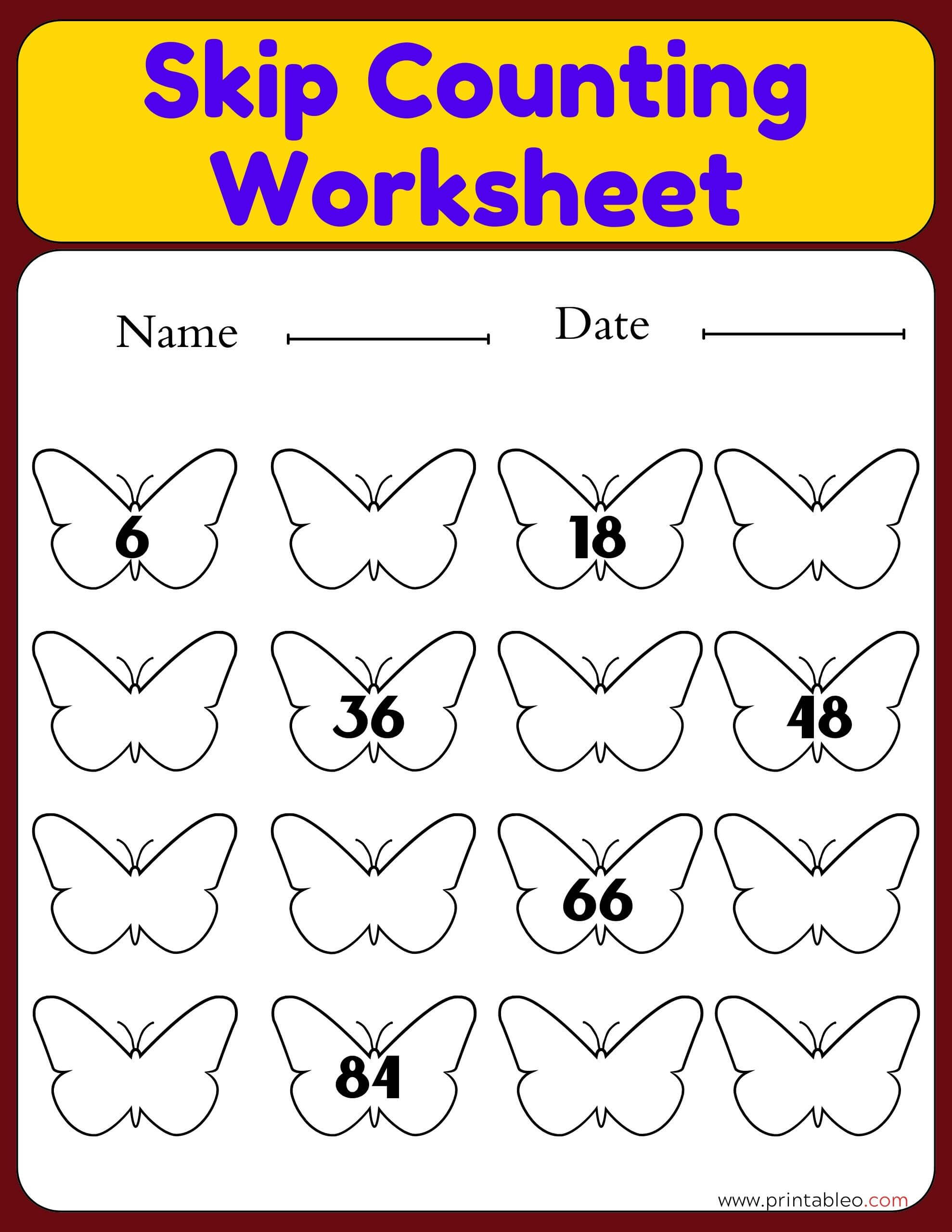 40 Skip Counting Worksheets Download Free Printable Pdfs