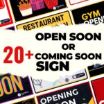 20+ Open Soon Or Coming Soon Sign