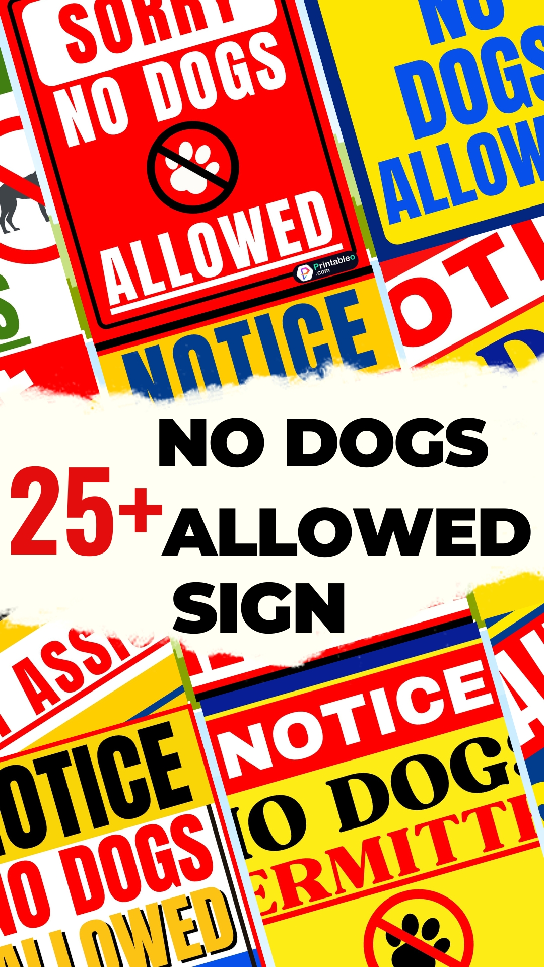 No Dogs Allowed Sign