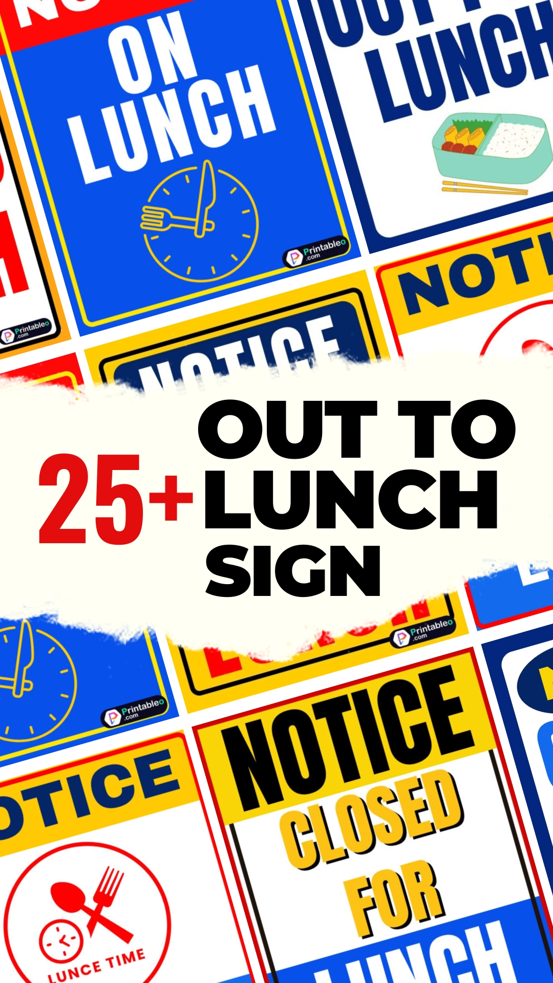 25+ Out to Lunch Sign