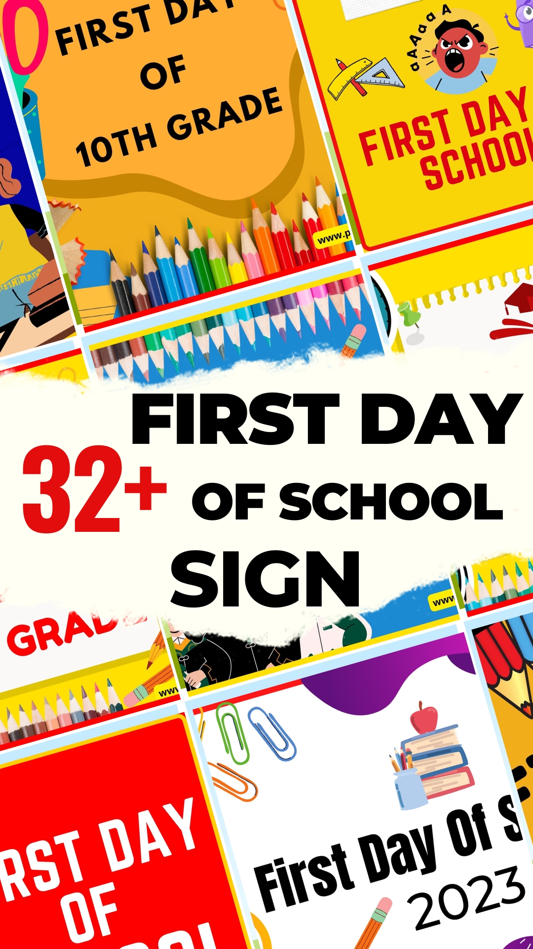 First Day Of School Signs