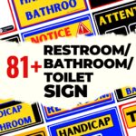 81+ Restroom/Bathroom/Toilet Sign