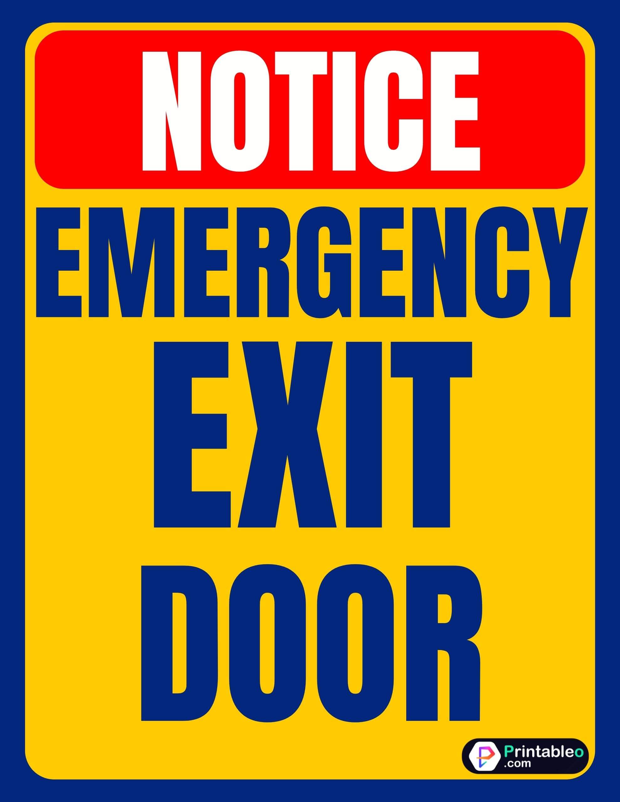 20 Printable Emergency Exit Sign Download Free Pdfs 7363