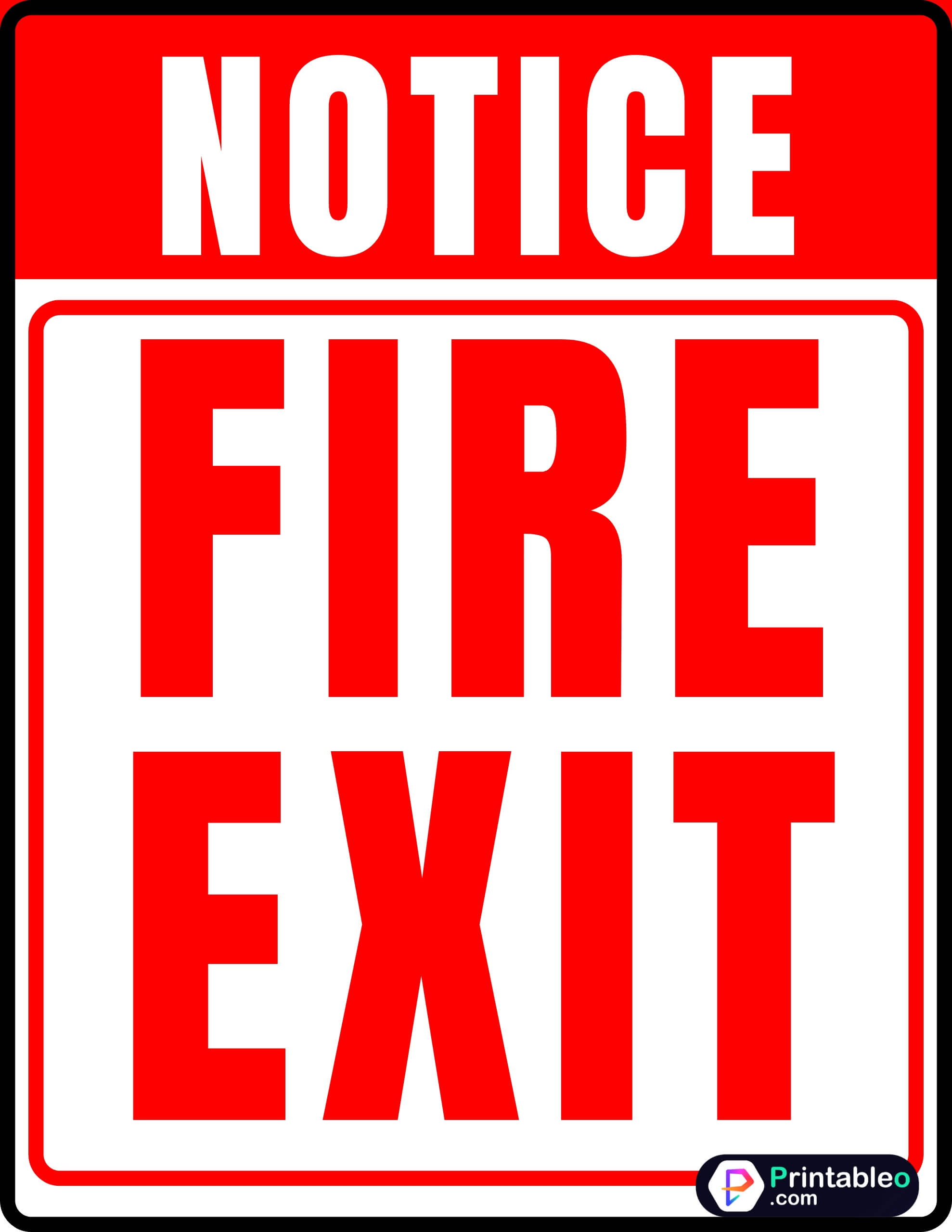 12+ Printable Fire Exit Sign | Download FREE PDFs