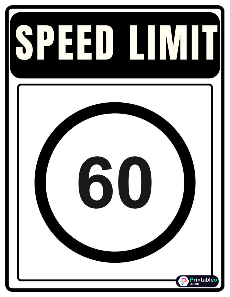 40+ Speed Limit Sign - Printableo.Com