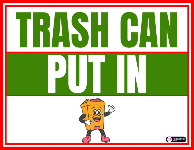22+ Trash Can Sign | Download FREE Printable Templates