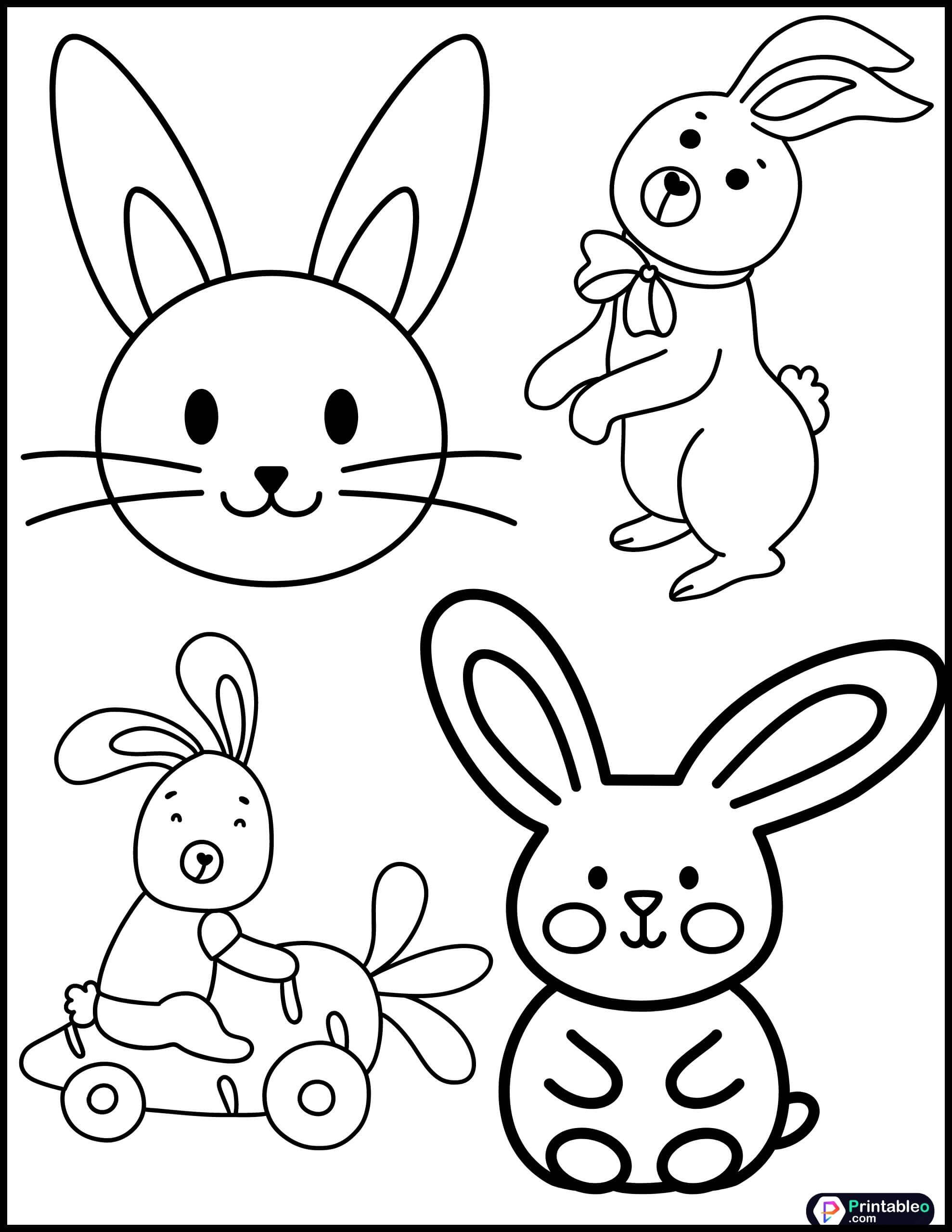 21+ Cute Easter Coloring Pages - Printableo.Com